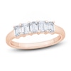 Thumbnail Image 1 of Emerald-Cut Diamond Anniversary Band 7/8 ct tw 14K Rose Gold