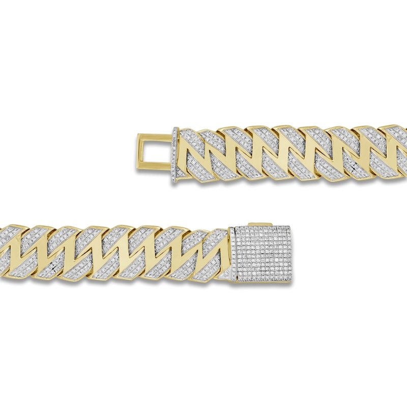 Main Image 2 of Men's Diamond Bracelet 2 ct tw 10K Yellow Gold 8.25&quot;