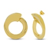 Thumbnail Image 2 of Open Circle Swirl Stud Earrings 14K Yellow Gold