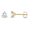 Thumbnail Image 1 of Certified Round-Cut Diamond Solitaire Stud Earrings 3/4 ct tw 18K Yellow Gold (SI2/I)