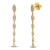 Thumbnail Image 1 of Crivelli Multi-Diamond Graduated Drop Earrings 3/4 ct tw 18K Yellow Gold