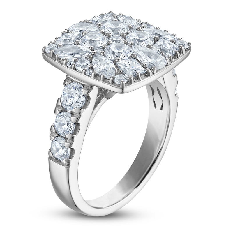 Main Image 2 of Brilliant Moments Pear, Marquise, Round & Princess-Cut Multi-Diamond Engagement Ring 3-1/2 ct tw 14K White Gold