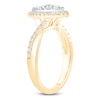 Thumbnail Image 1 of Brilliant Moments Multi-Diamond Marquise Halo Engagement Ring 3/4 ct tw 14K Two-Tone Gold