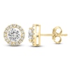 Thumbnail Image 1 of Brilliant Moments Diamond Halo Stud Earrings 2 ct tw 14K Yellow Gold