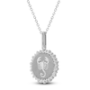 Thumbnail Image 2 of Diamond Zodiac Scorpio Medallion Necklace 1/3 ct tw Sterling Silver 18&quot;