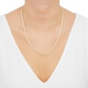 Thumbnail Image 4 of Solid Silk Rope Chain 3mm 14K Yellow Gold 18&quot;