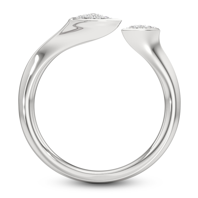 Main Image 2 of J'Lure Lab-Created Diamond Wedding Band 1/10 ct tw 18K White Gold