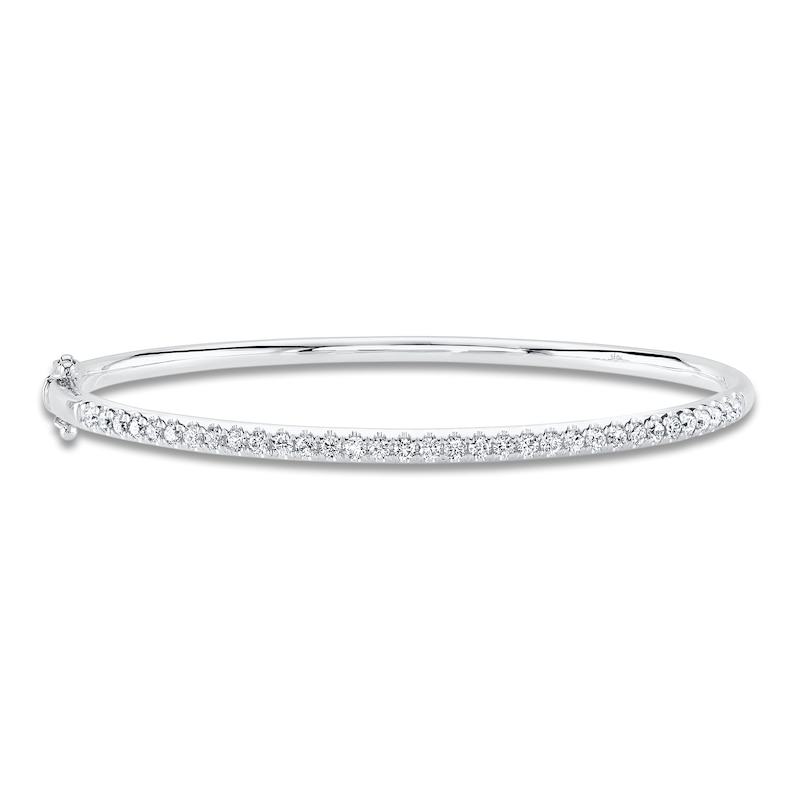 Main Image 1 of Shy Creation Diamond Bangle Bracelet 7/8 ct tw 14K White Gold SC22005521ZM