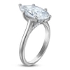 Thumbnail Image 2 of Marquise-Cut Lab-Created Diamond Solitaire Plus Engagement Ring 3 ct tw Platinum (VS2/F)