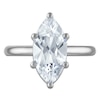 Thumbnail Image 3 of Marquise-Cut Lab-Created Diamond Solitaire Plus Engagement Ring 3 ct tw Platinum (VS2/F)