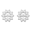 Thumbnail Image 3 of Lab-Created Diamond Flower Earring Jackets 1-3/8 ct tw 10K White Gold