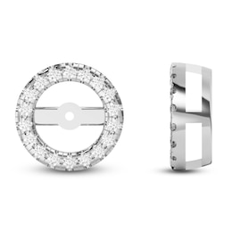 Lab-Created Diamond Earring Jackets 3/8 ct tw 10K White Gold