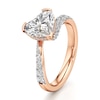 Thumbnail Image 4 of J'Lure Heart Brilliant-Cut Lab-Created Diamond Bypass Engagement Ring 2-3/8 ct tw 18K Rose Gold