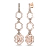 Thumbnail Image 1 of Le Vian Creme Brulee Morganite Earrings 1-1/4 ct tw Diamonds 14K Strawberry Gold