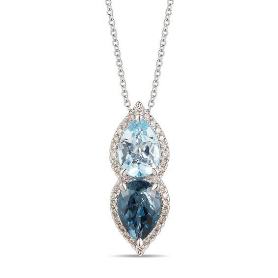 Le Vian Creme Brulee Topaz Necklace 1/3 ct tw Diamonds 14K Vanilla Gold ...