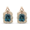 Thumbnail Image 1 of Le Vian Creme Brulee Natural Topaz Earrings 3/4 ct tw Diamonds 14K Strawberry Gold