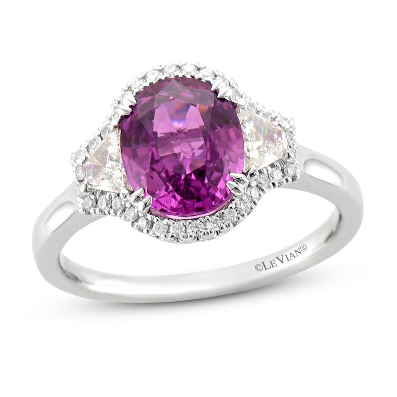 Le Vian Couture Natural Purple Sapphire Ring 3/8 ct tw Diamonds 18K ...