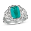 Thumbnail Image 1 of Le Vian Couture Natural Blue Paraiba Tourmaline Ring 1-3/8 ct tw Diamonds