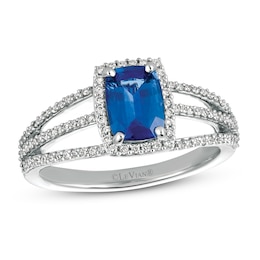 Le Vian Natural Sapphire Ring 1/3 ct tw Diamonds 14K Vanilla Gold