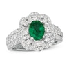 Thumbnail Image 1 of Le Vian Couture Emerald Ring 1-1/5 ct tw Diamonds Platinum