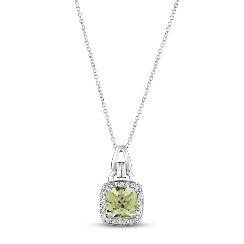 Le Vian Quartz Necklace 1/5 ct tw Diamonds 14K Vanilla Gold 20"