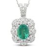 Thumbnail Image 0 of Le Vian Couture Emerald Necklace 3/4 ct tw Diamonds Platinum 18"