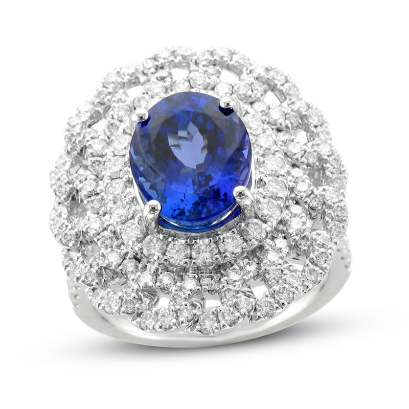 Main Image 1 of Le Vian Couture Natural Tanzanite Ring 1-3/4 ct tw Diamonds Platinum