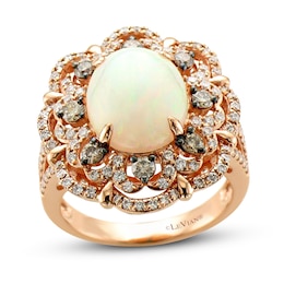 Le Vian Natural Opal Ring 1 ct tw Diamonds 18K Strawberry Gold