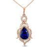 Thumbnail Image 1 of Le Vian Natural Tanzanite Necklace 1-1/8 ct tw Diamonds 18K Strawberry Gold