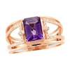 Thumbnail Image 0 of Le Vian Natural Amethyst Ring 1/6 ct tw Diamonds 14K Strawberry Gold