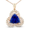 Thumbnail Image 1 of Le Vian Natural Tanzanite Necklace 1 ct tw Diamonds 14K Strawberry Gold