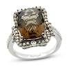 Thumbnail Image 1 of Le Vian Natural Smoky Quartz Ring 5/8 ct tw Diamonds 14K Vanilla Gold