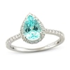 Thumbnail Image 1 of Le Vian Natural Blue Paraiba Tourmaline Ring 1/3 ct tw Diamonds 18K Vanilla Gold