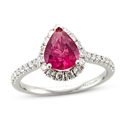 Le Vian Natural Ruby Ring 3/8 ct tw Diamonds 18K Vanilla Gold