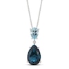 Thumbnail Image 1 of Le Vian Natural Topaz Necklace Diamond Accents 14K Vanilla Gold