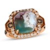 Thumbnail Image 1 of Le Vian Natural Aquaprase Ring 1/2 ct tw Diamonds 14K Strawberry Gold