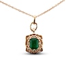 Thumbnail Image 1 of Le Vian Natural Emerald Necklace 1/5 ct tw Diamonds 14K Strawberry Gold