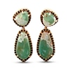 Thumbnail Image 1 of Le Vian Natural Aquaprase/Smoky Quartz Earrings 14K Strawberry Gold