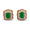 Thumbnail Image 1 of Le Vian Natural Emerald Earrings 1/4 ct tw Diamonds 14K Strawberry Gold