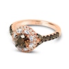 Thumbnail Image 0 of Le Vian Chocolate Diamond Ring 1-1/3 ct tw Round 14K Strawberry Gold
