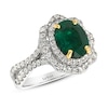 Thumbnail Image 1 of Le Vian Natural Emerald Ring 5/8 ct tw Diamonds 18K Vanilla Gold