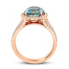 Thumbnail Image 2 of Le Vian Natural Aquamarine Ring 5/8 ct tw Diamonds 18K Strawberry Gold