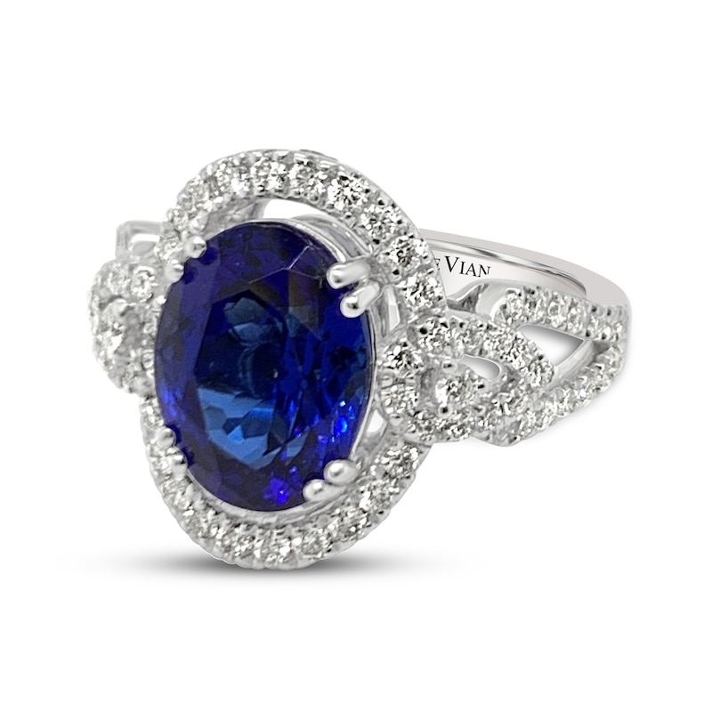 Main Image 2 of Le Vian Natural Tanzanite Ring 5/8 ct tw Diamonds 18K Vanilla Gold