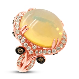 Le Vian Natural Opal Ring 1 ct tw Diamonds 18K Strawberry Gold