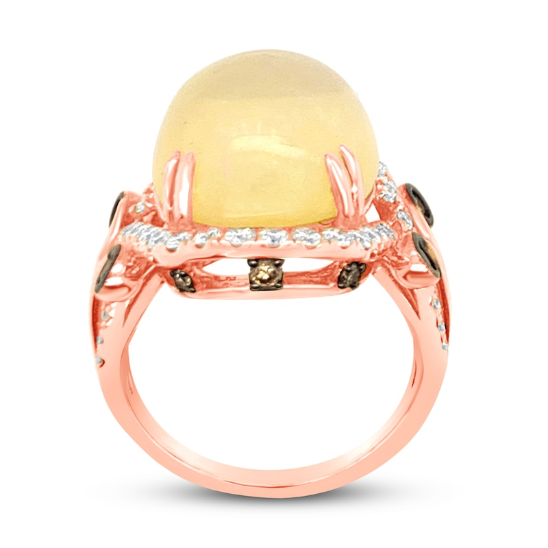 Main Image 2 of Le Vian Natural Opal Ring 1 ct tw Diamonds 18K Strawberry Gold