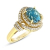 Thumbnail Image 1 of Le Vian Natural Aquamarine Ring 1/2 ct tw Diamonds 18K Honey Gold