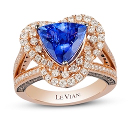 Le Vian Natural Tanzanite Ring 1-1/3 ct tw Diamonds 14K Strawberry Gold