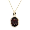 Thumbnail Image 1 of Le Vian Natural Garnet Necklace 1/5 ct tw Diamonds 14K Honey Gold