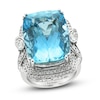 Thumbnail Image 1 of Le Vian Natural Aquamarine Ring 7/8 ct tw Diamonds 18K Vanilla Gold