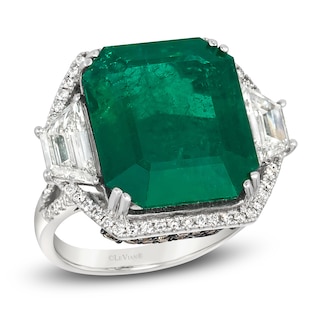 Le Vian Natural Emerald Ring 2-3/8 ct tw Diamonds 18K Vanilla Gold | Jared